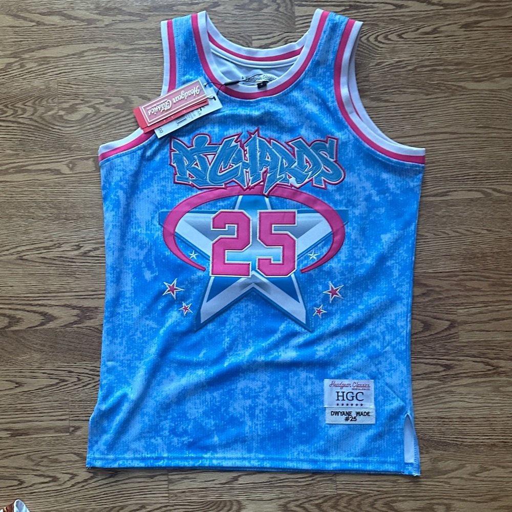 Richards Blue and Pink Graphic Jersey